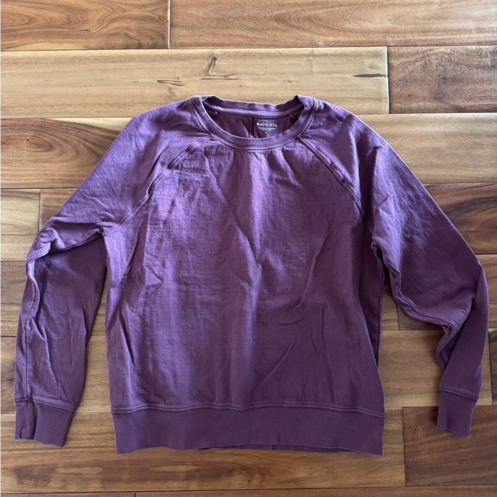 Athleta Plum Long Sleeve Top/crewneck